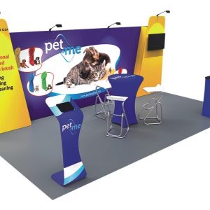 10 x 20ft Custom Trade show Booth Combo B