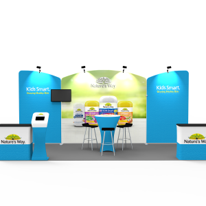 10 x 20ft Custom Trade show Booth Combo E